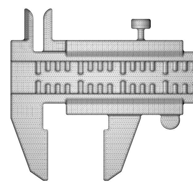Classic Vernier Caliper Toy 3D print model_5
