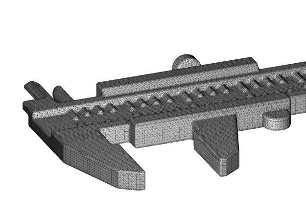 Classic Vernier Caliper Toy 3D print model_8