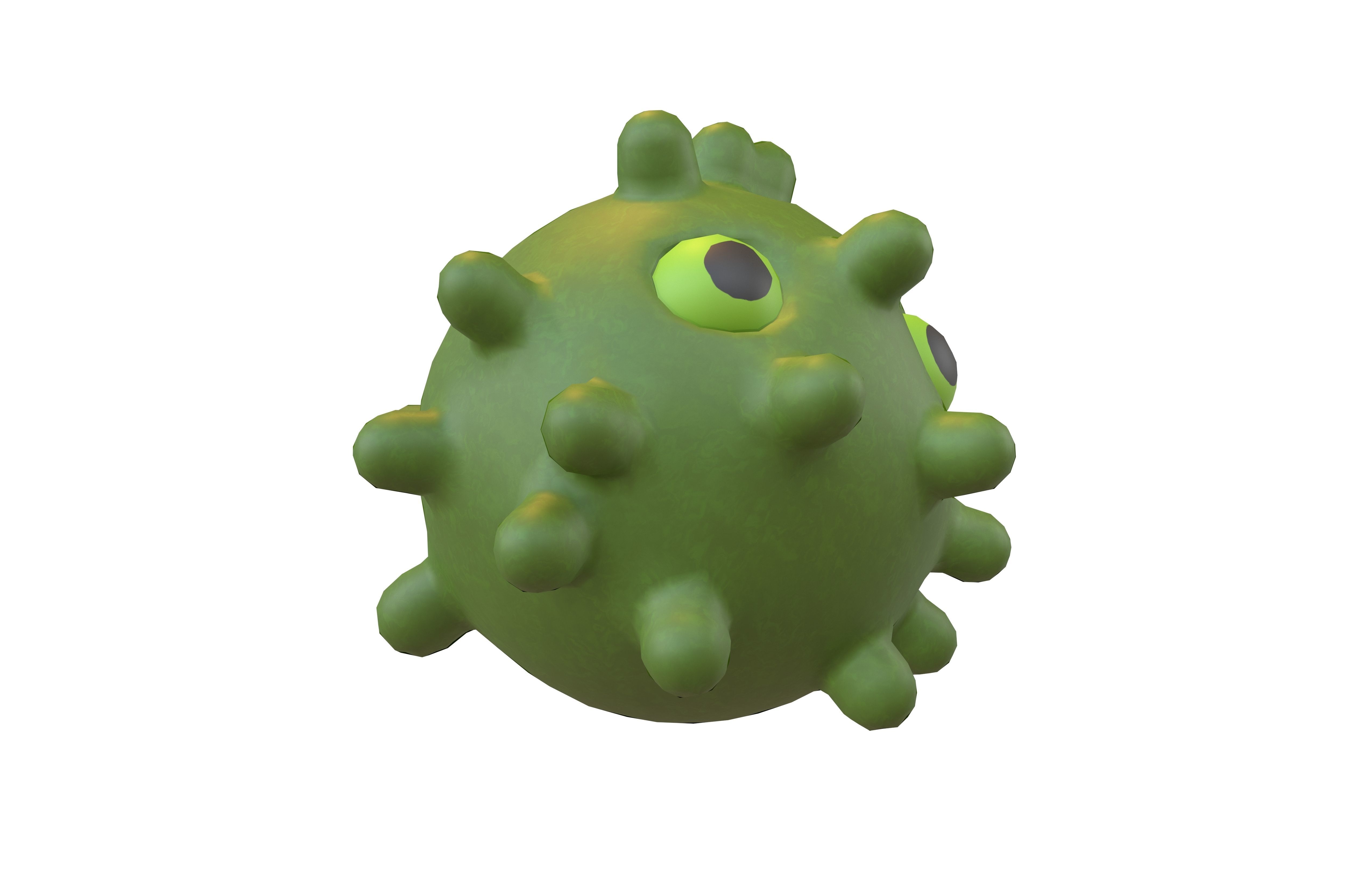 Virus Character v1 002 Low-poly 3D model_3