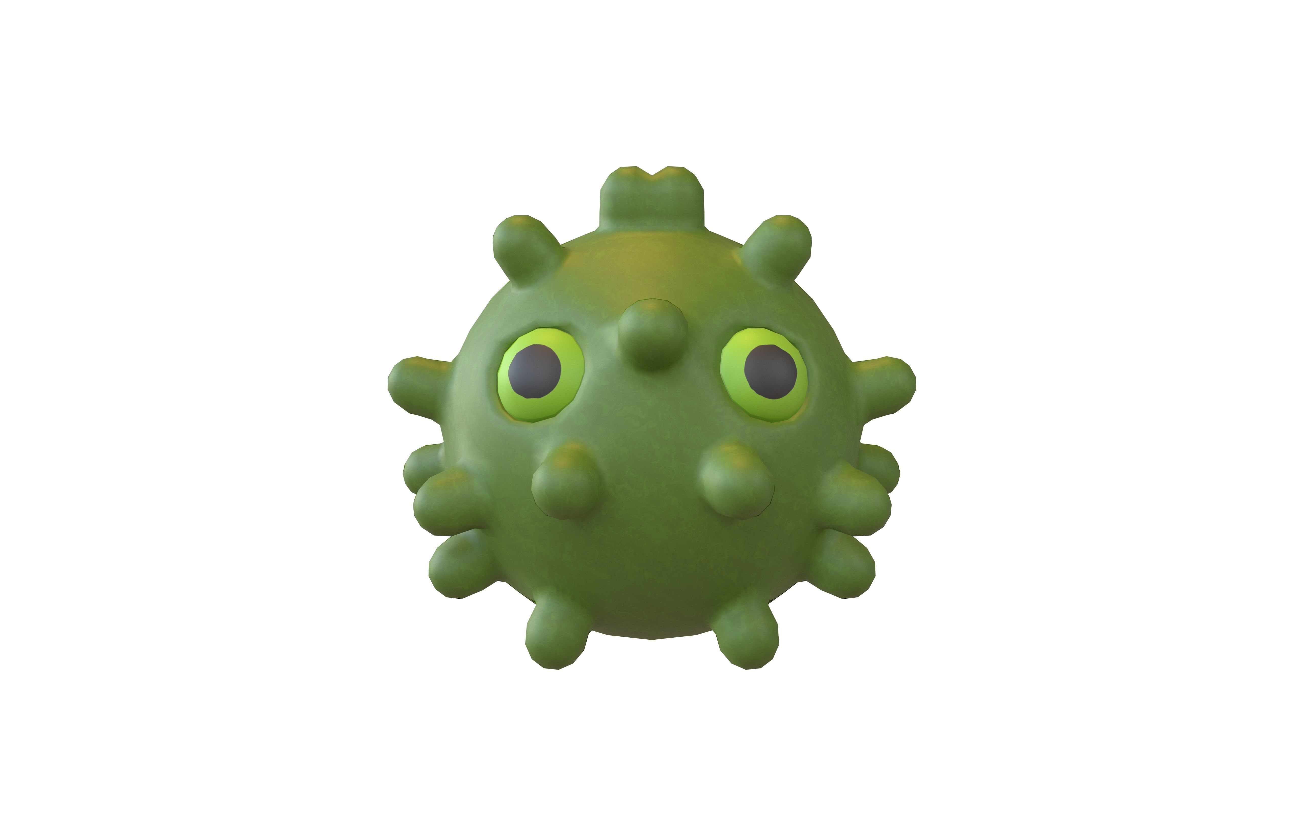 Virus Character v1 002 Low-poly 3D model_1
