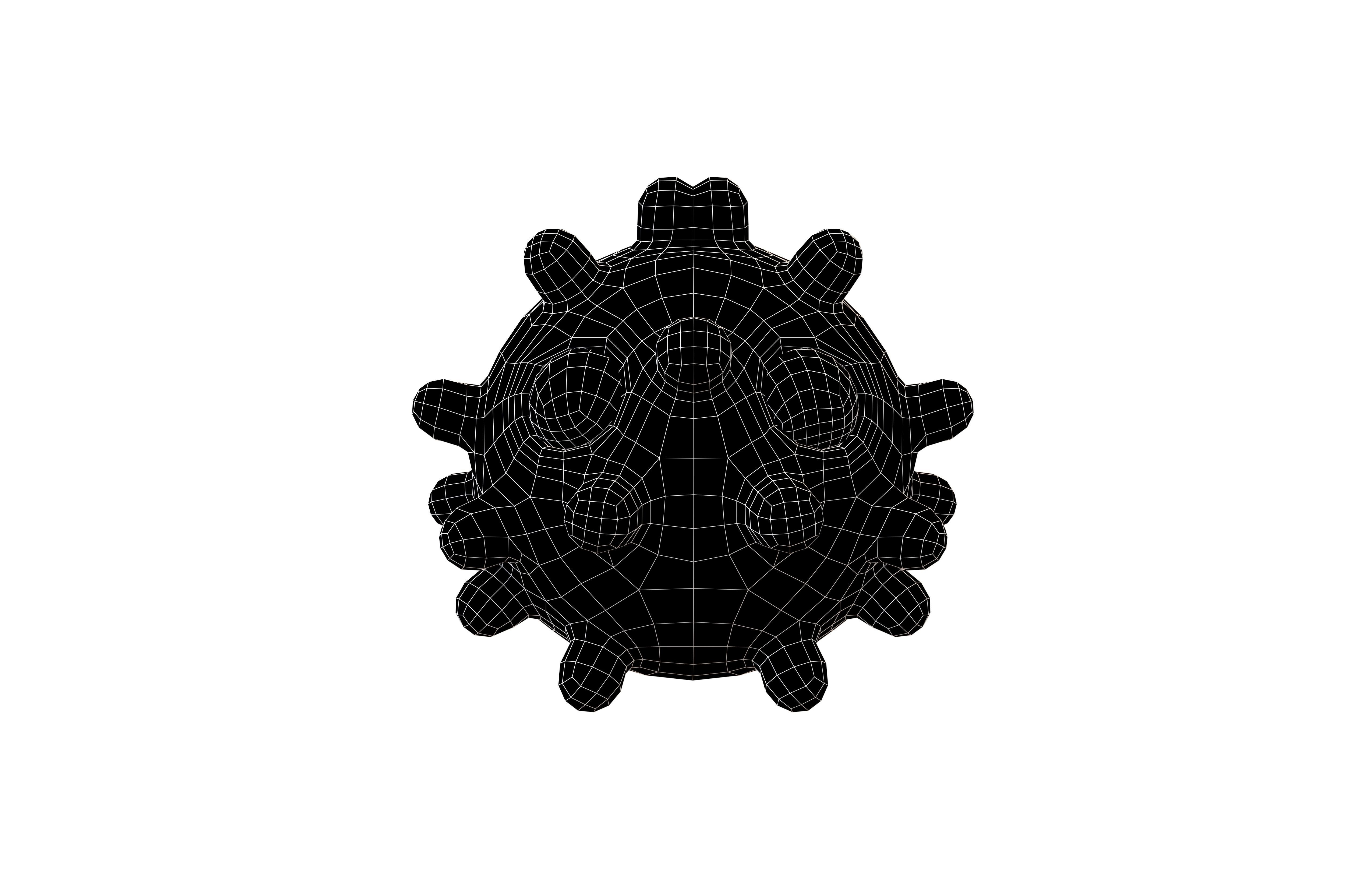 Virus Character v1 002 Low-poly 3D model_6