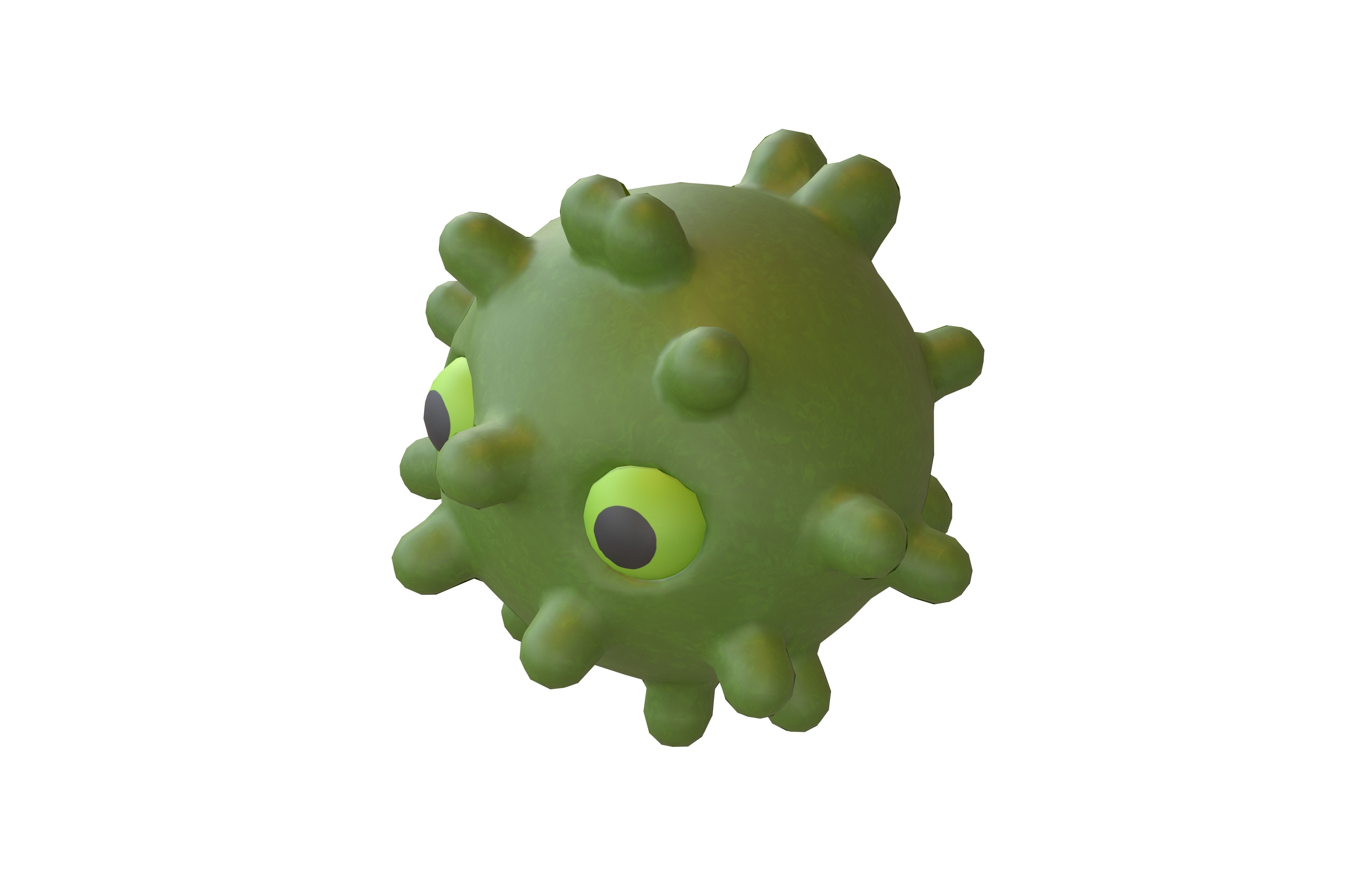 Virus Character v1 002 Low-poly 3D model_2