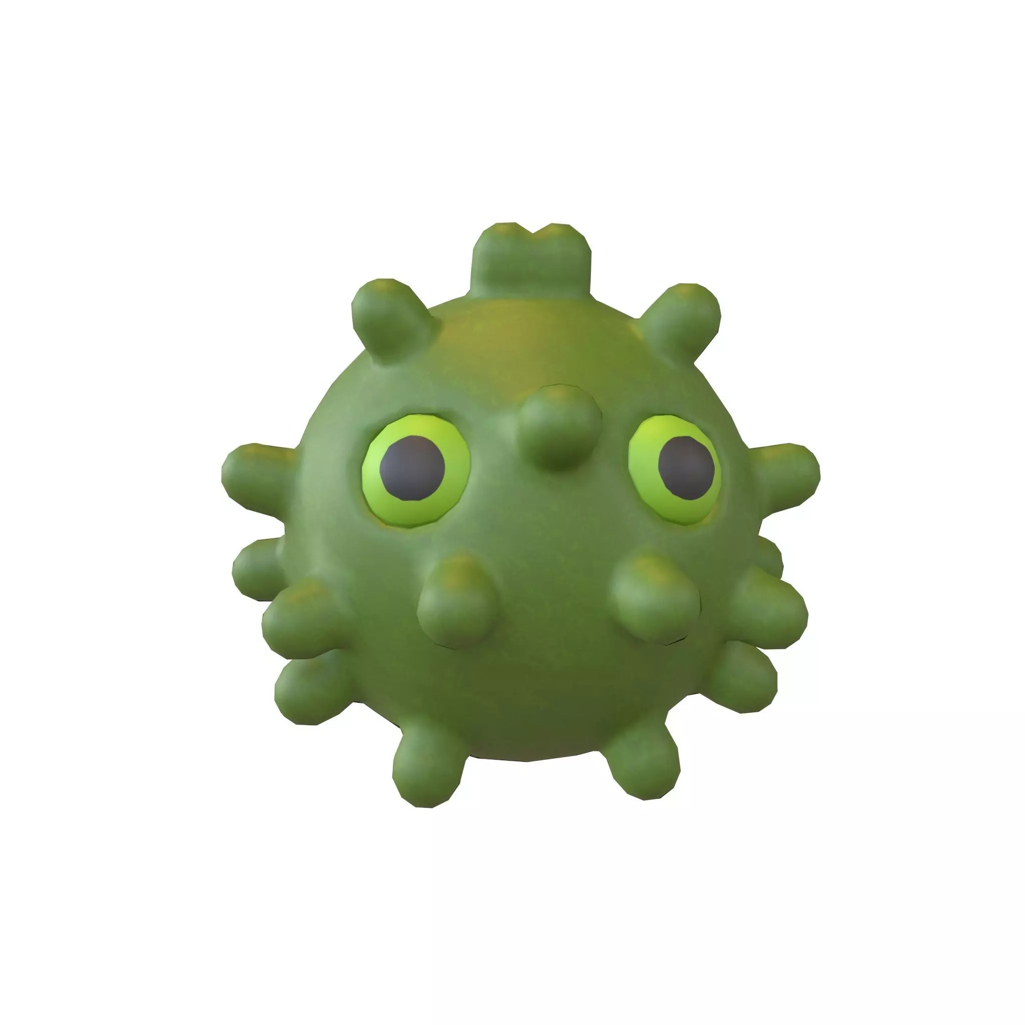 Virus Character v1 002 Low-poly 3D model_0