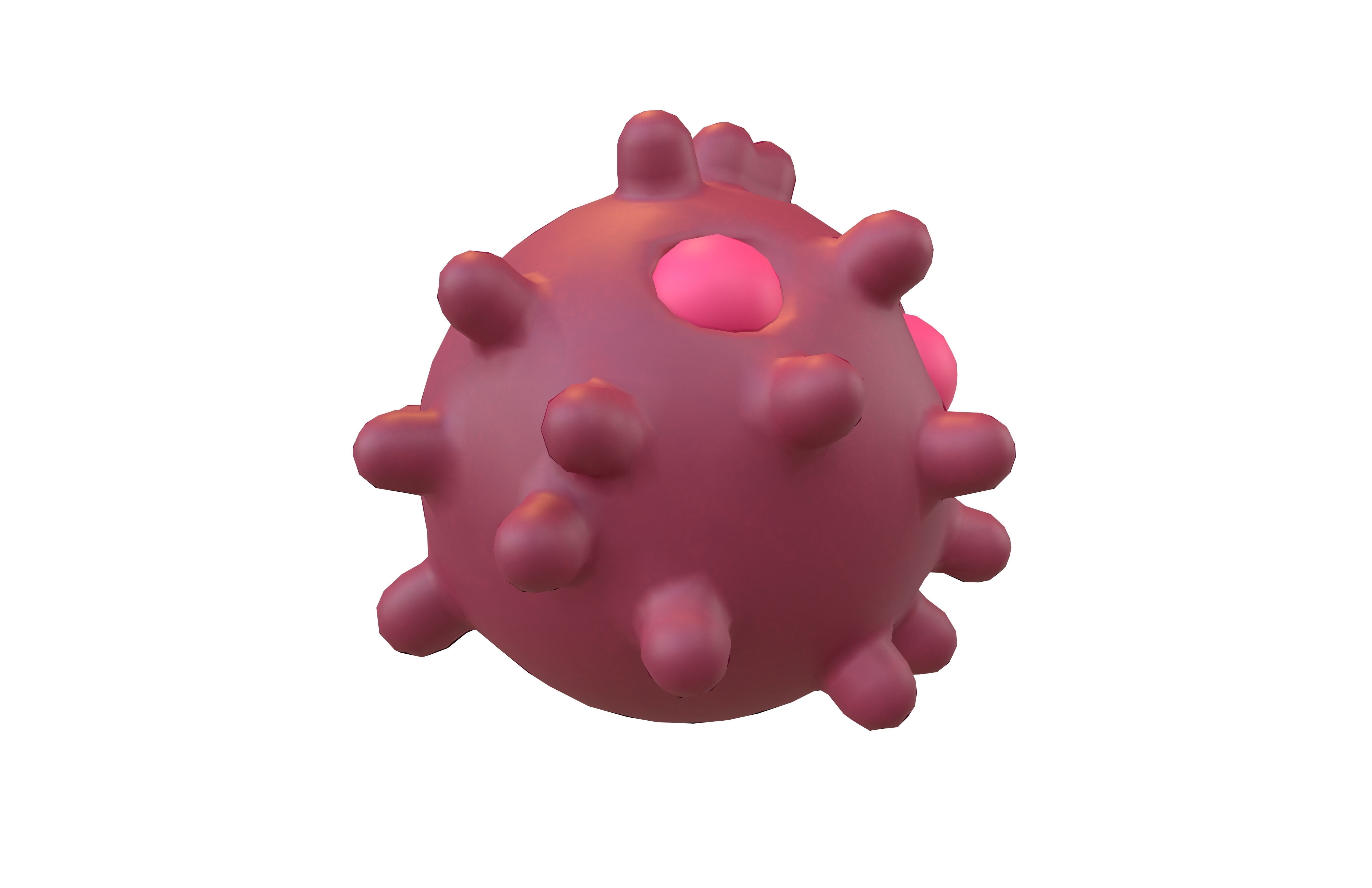 Virus Character v1 003 Low-poly 3D model_2