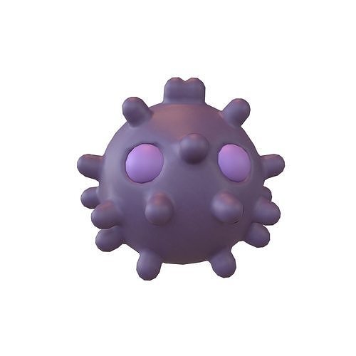 Virus Character v1 007 Low-poly 3D model