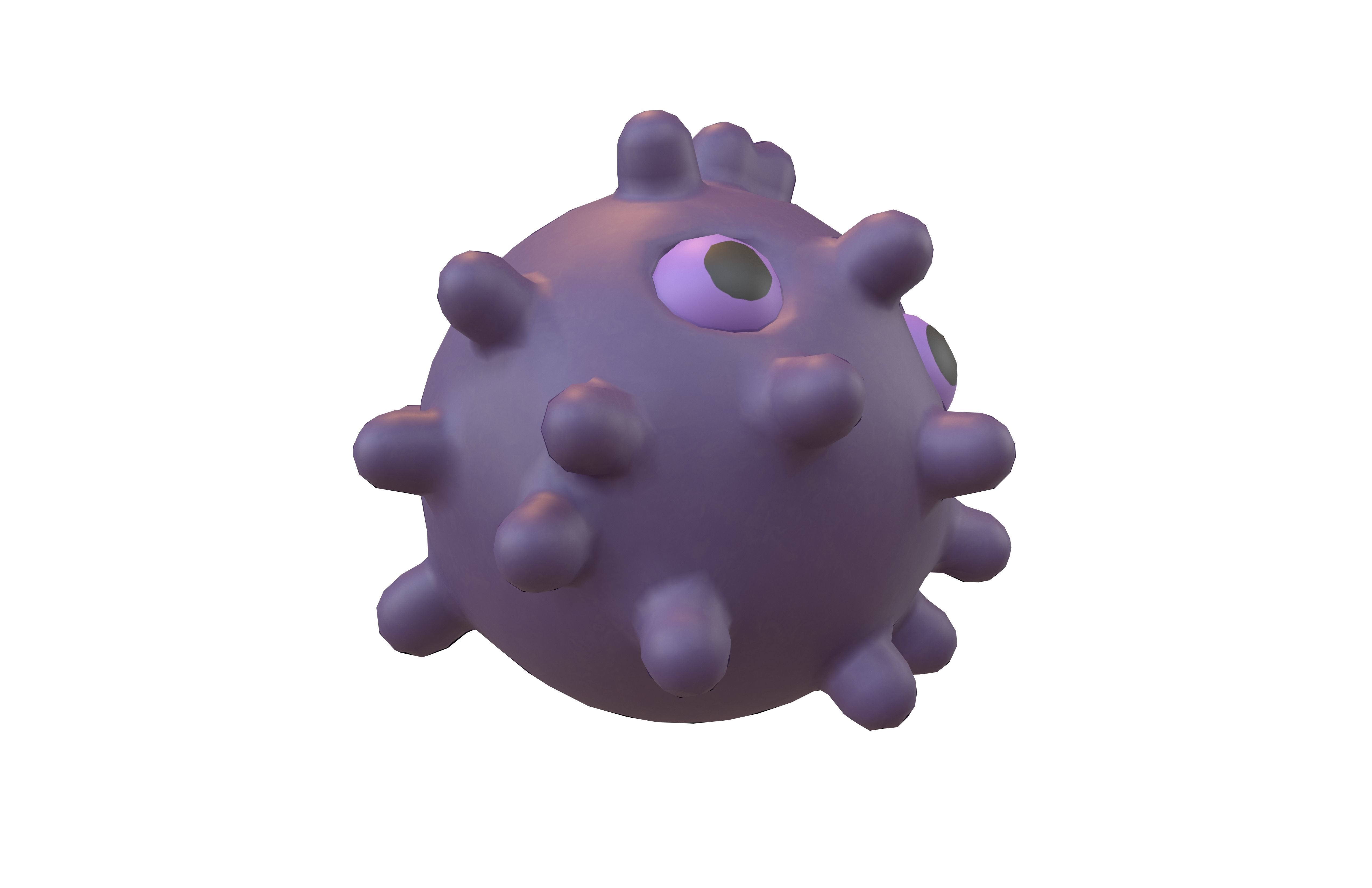 Virus Character v1 008 Low-poly 3D model_3