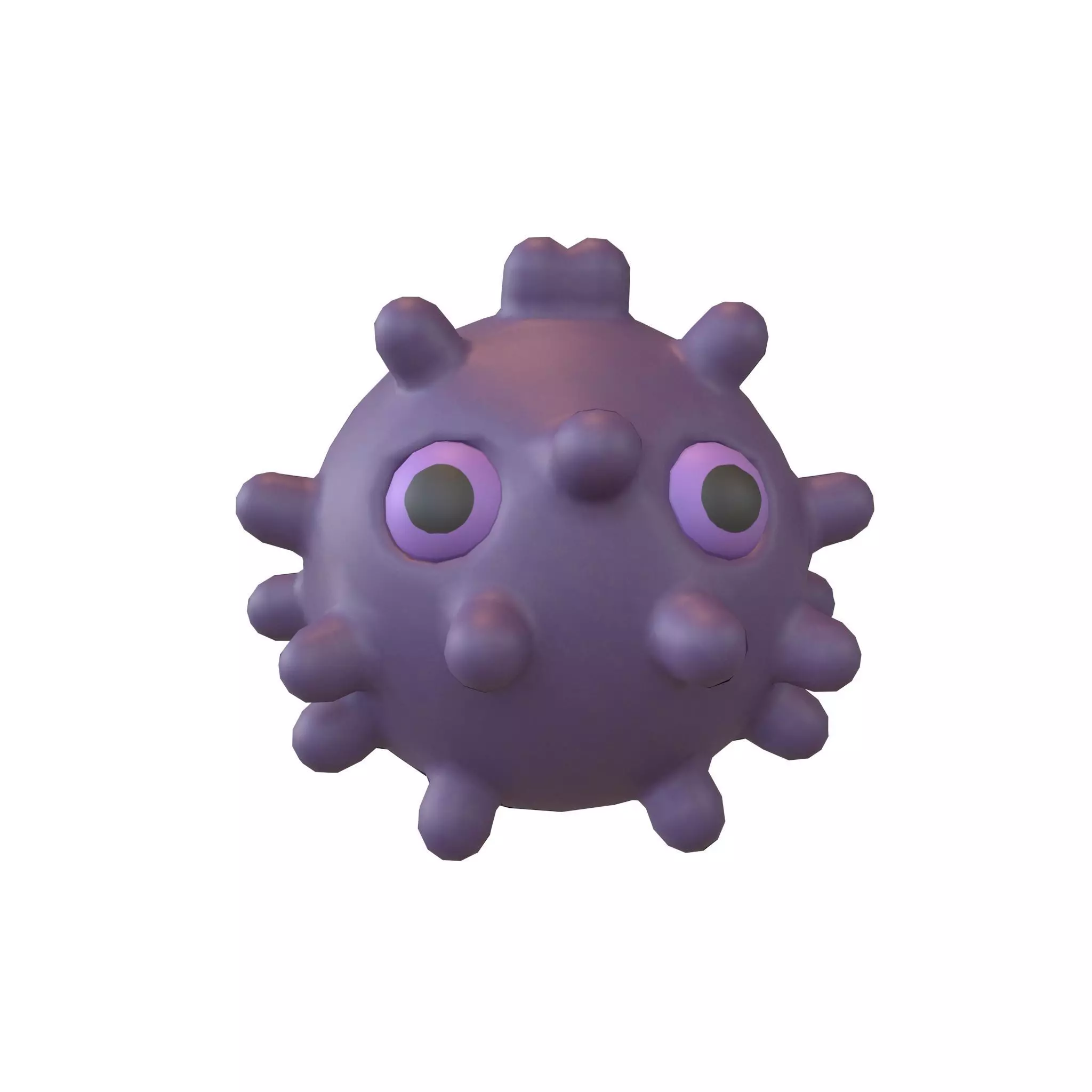 Virus Character v1 008 Low-poly 3D model_0