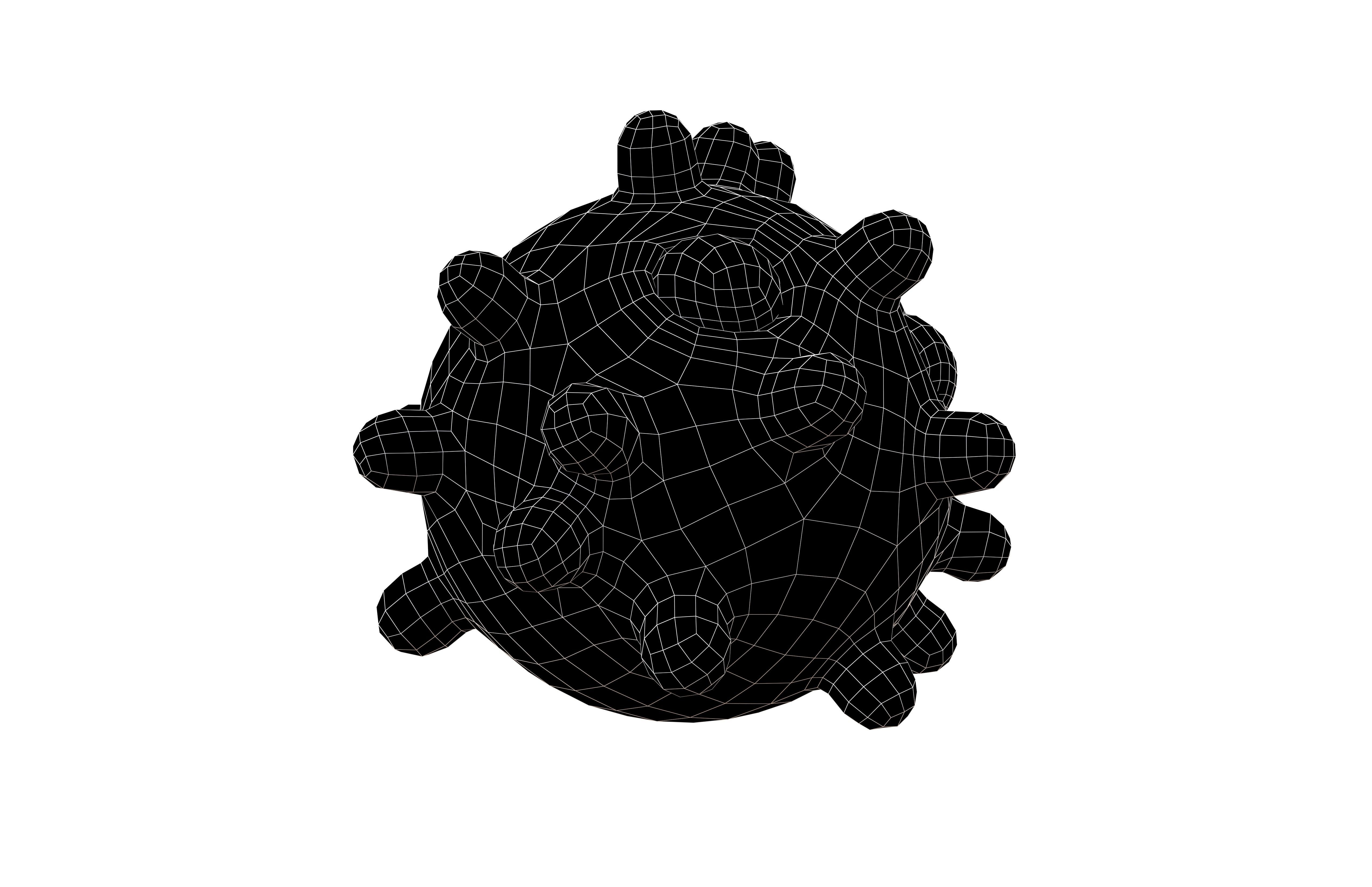 Virus Character v1 008 Low-poly 3D model_7