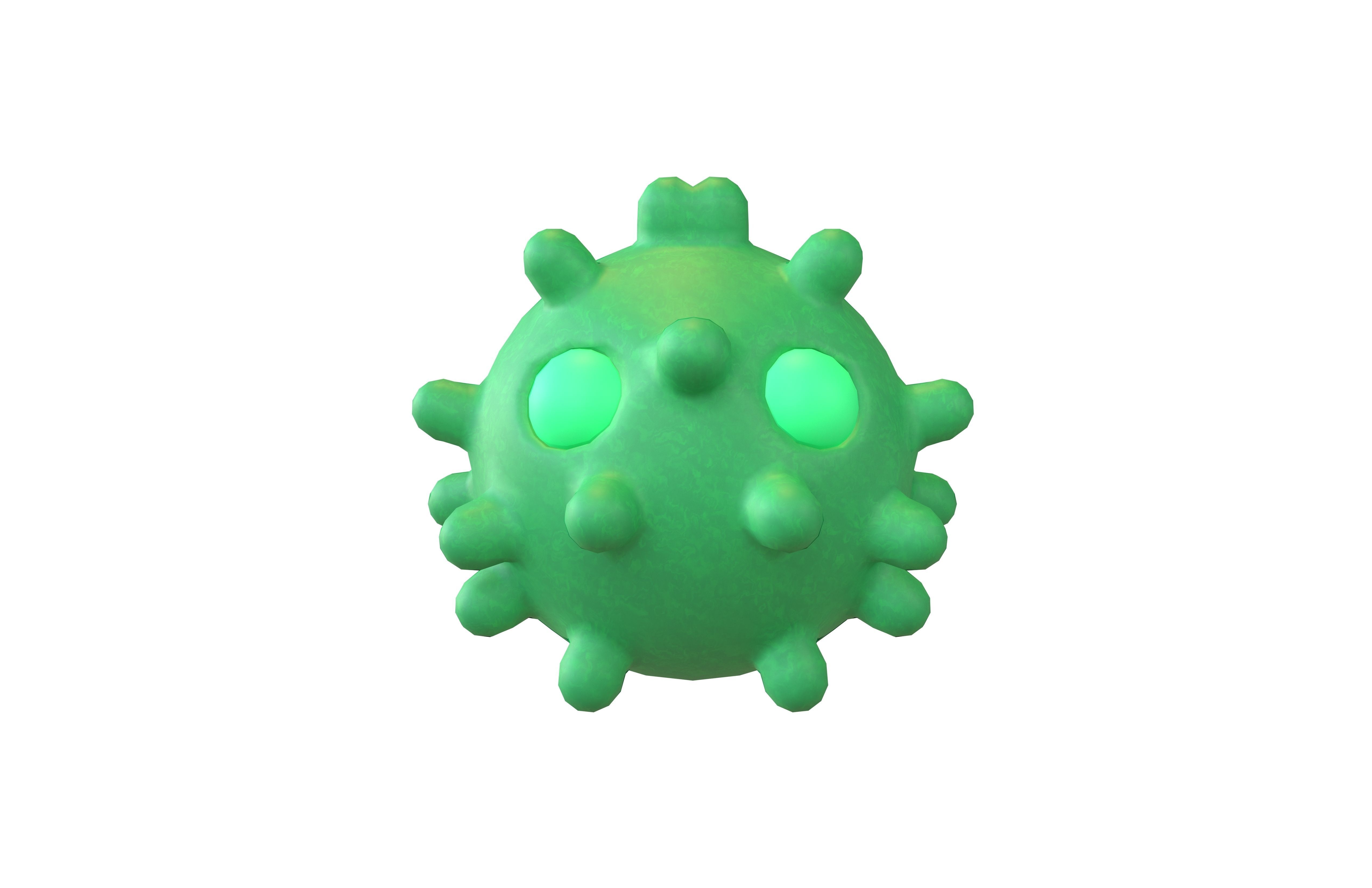 Virus Character v1 009 Low-poly 3D model_1