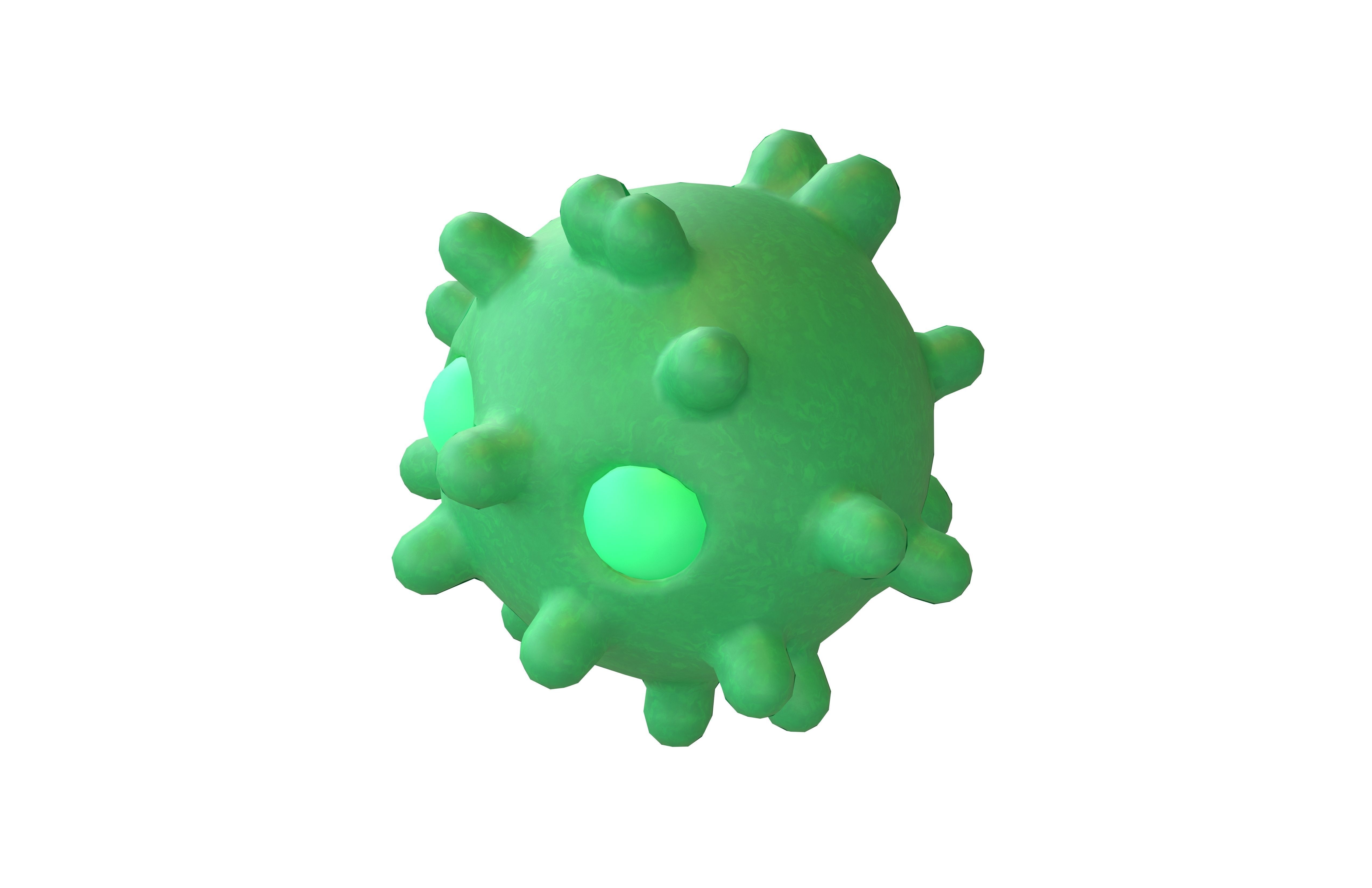 Virus Character v1 009 Low-poly 3D model_2