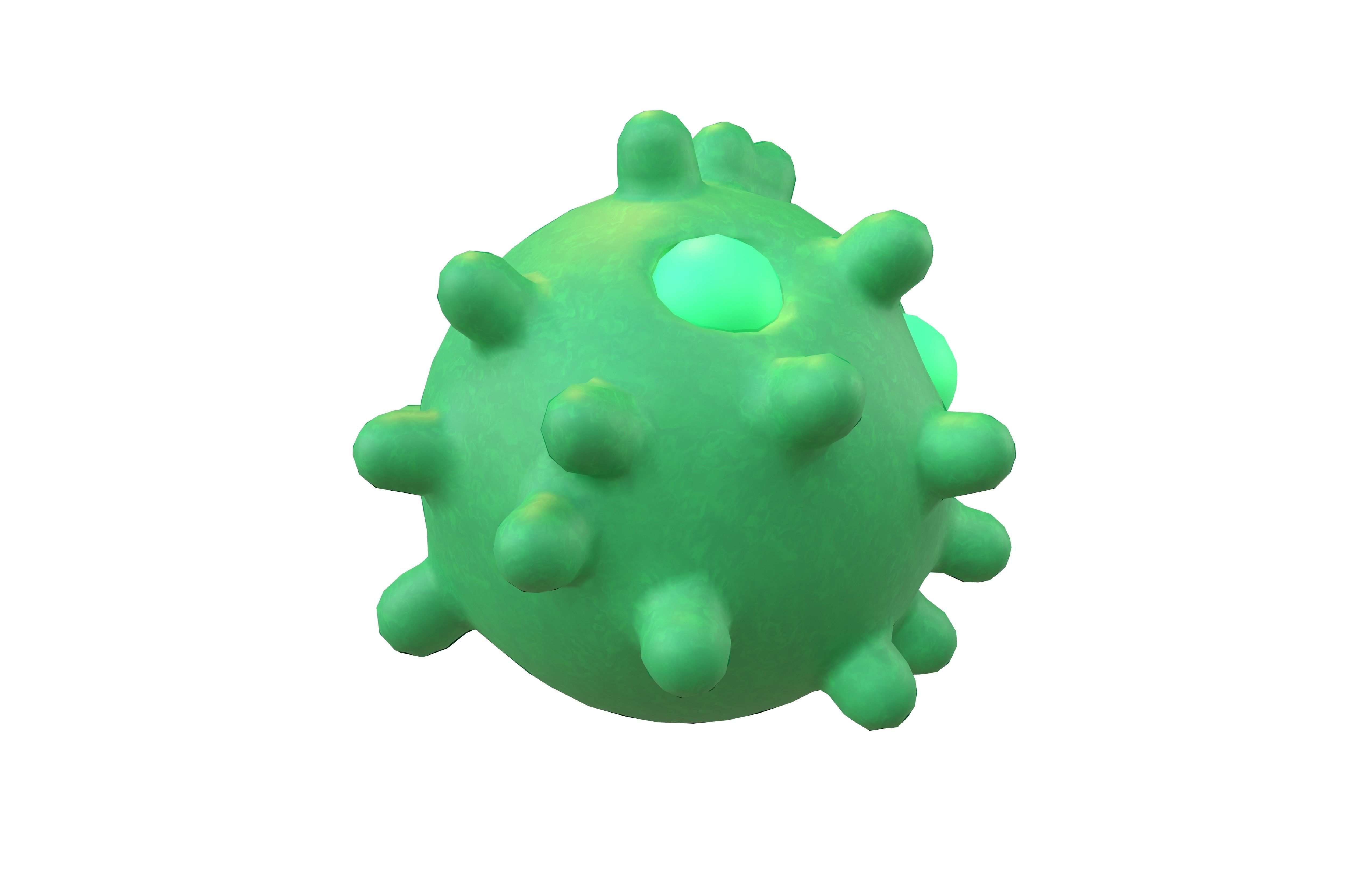 Virus Character v1 009 Low-poly 3D model_3