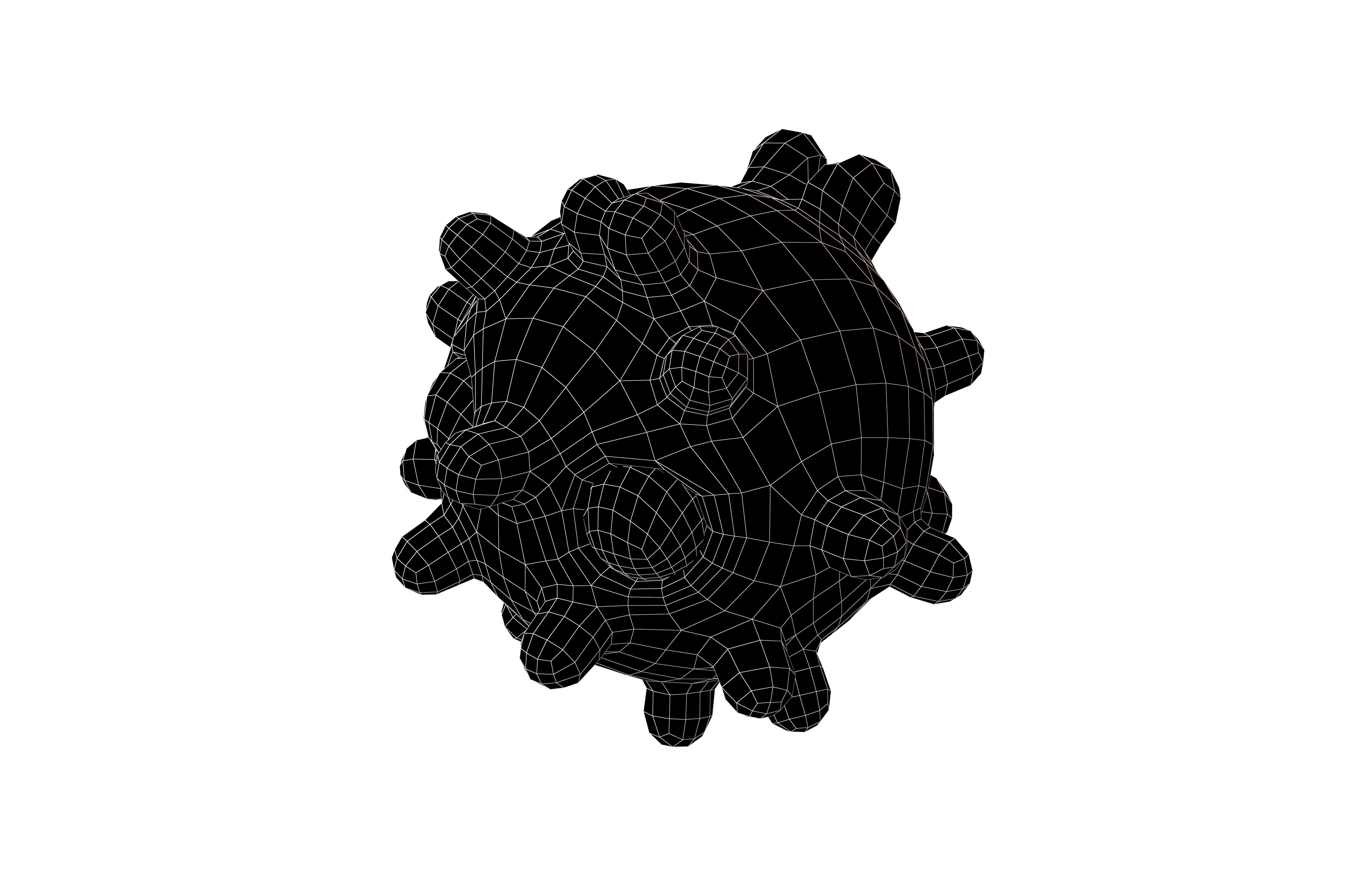 Virus Character v1 009 Low-poly 3D model_5