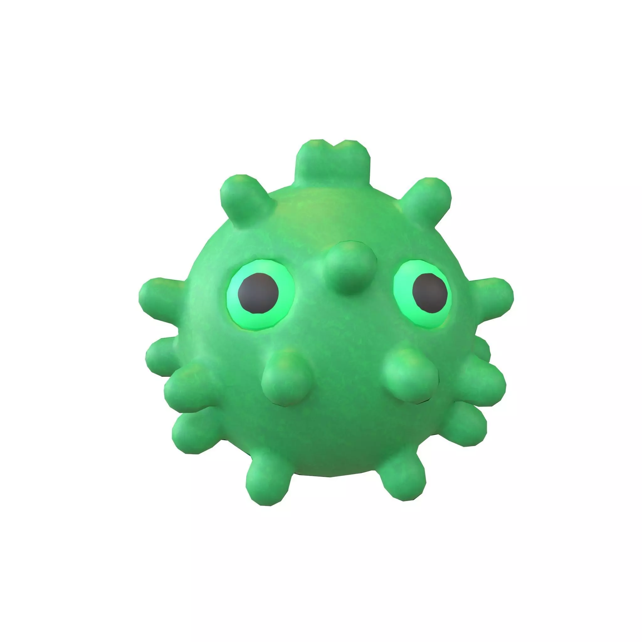 Virus Character v1 010 Low-poly 3D model_0