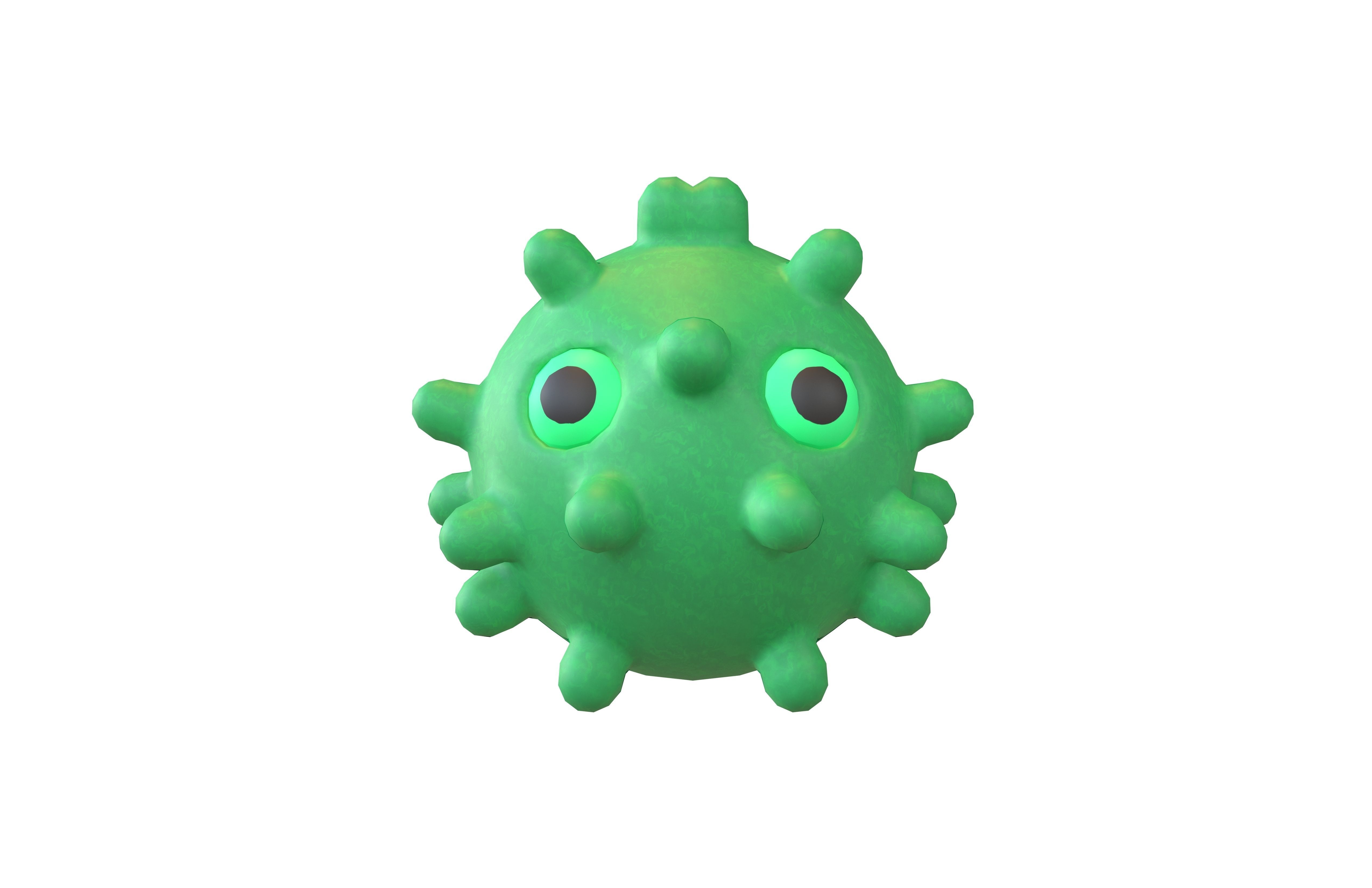 Virus Character v1 010 Low-poly 3D model_3