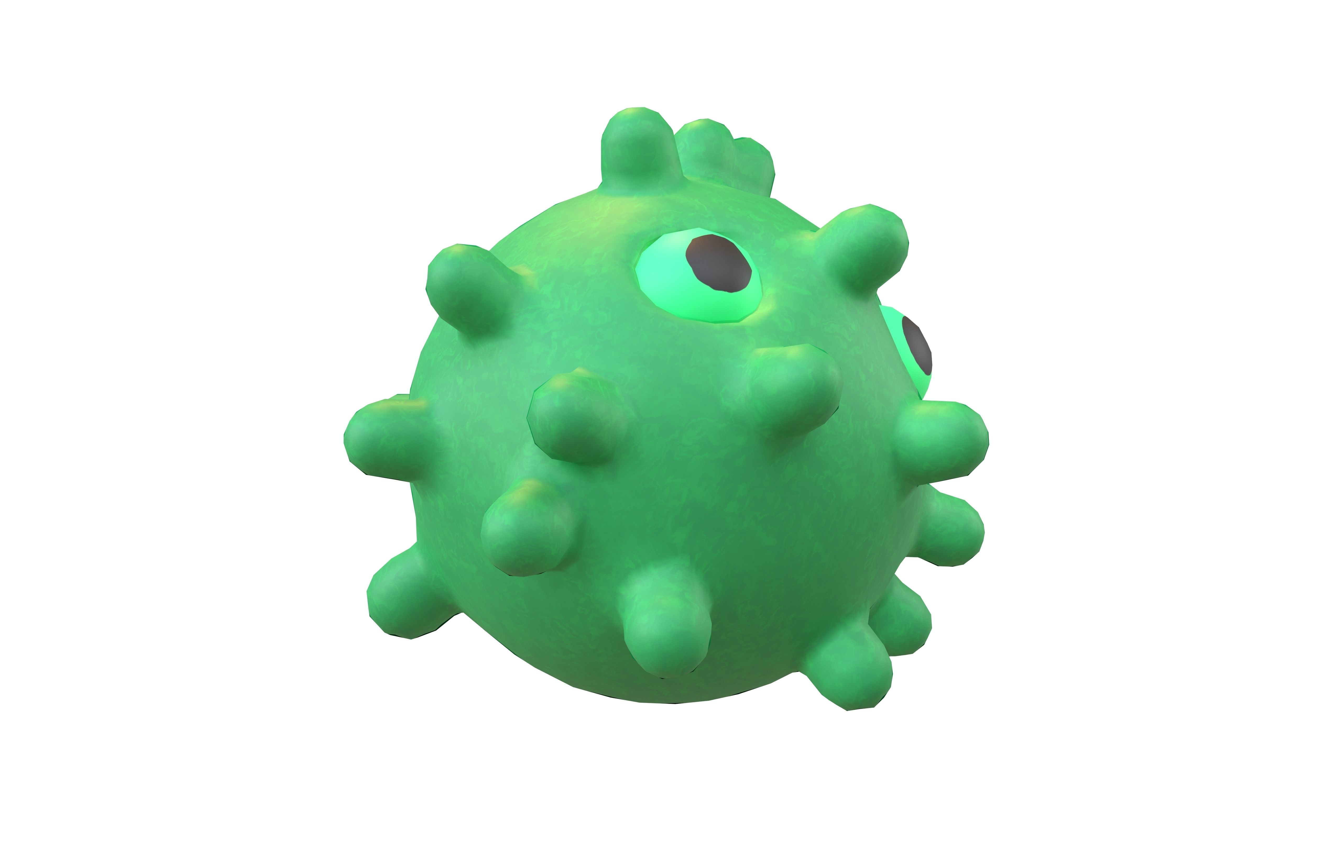 Virus Character v1 010 Low-poly 3D model_2