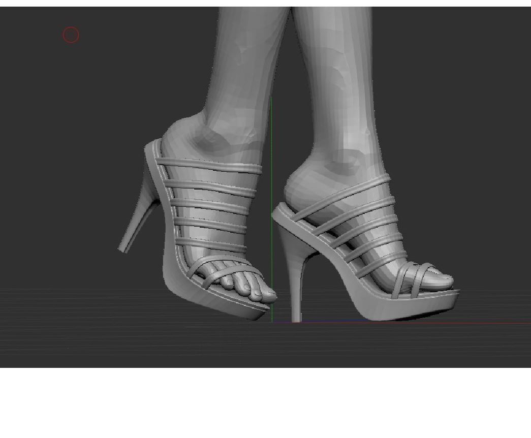 shoes sleeper sandal Male  and Female  3D print model_3