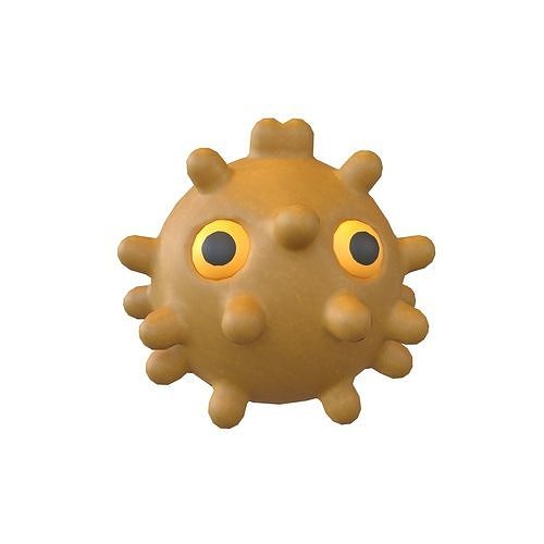 Virus Character v1 012 Low-poly 3D model