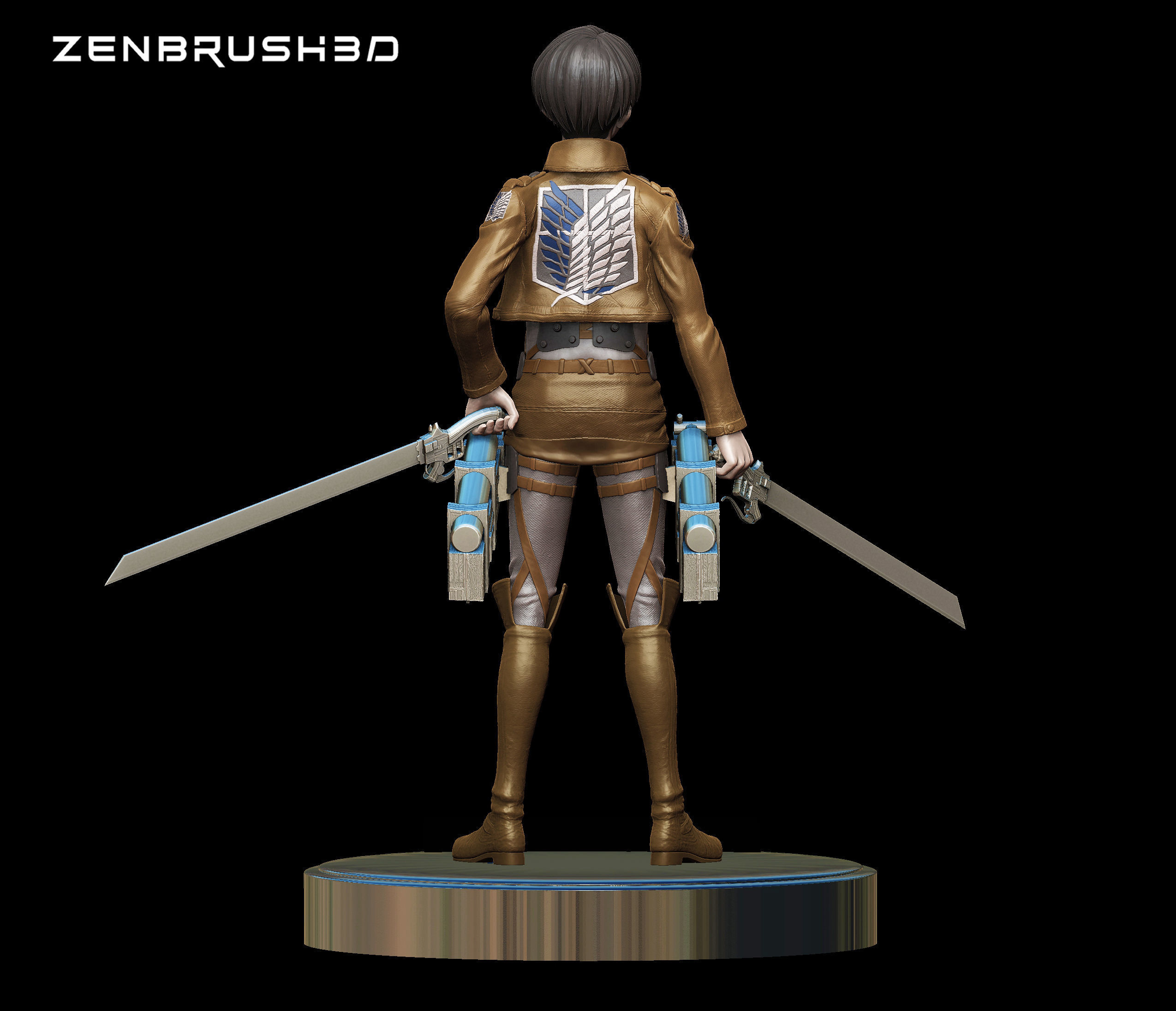 LEVI ACKERMAN Attack on Titan  SNK 3D print model_2