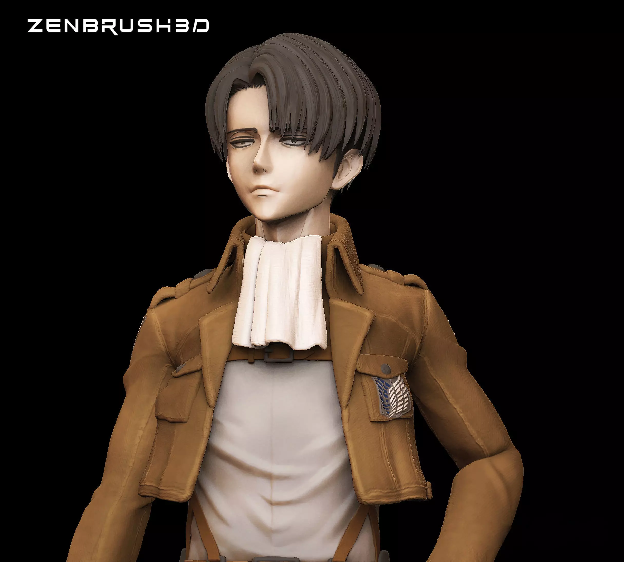 LEVI ACKERMAN Attack on Titan  SNK 3D print model_0