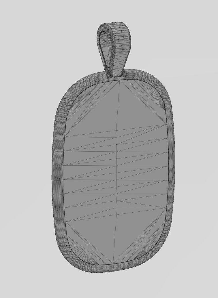 Lotus flower relief pendant and charm 3D print model_13