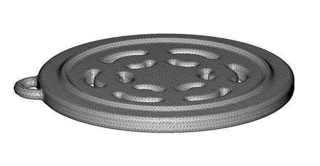 Classic Pendant - Medal 3D print model_5