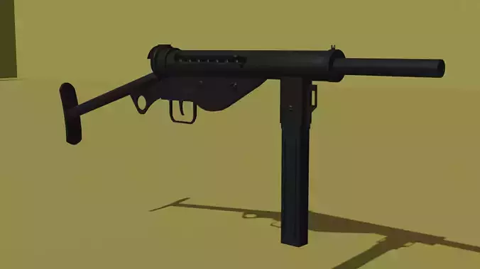 MP-3008 3D model Game ready asset Free low-poly 3D model