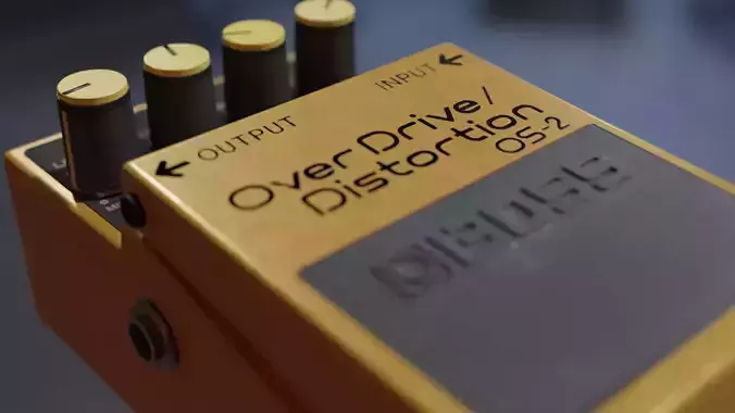 Boss OS-2 guitar Processor 3D model