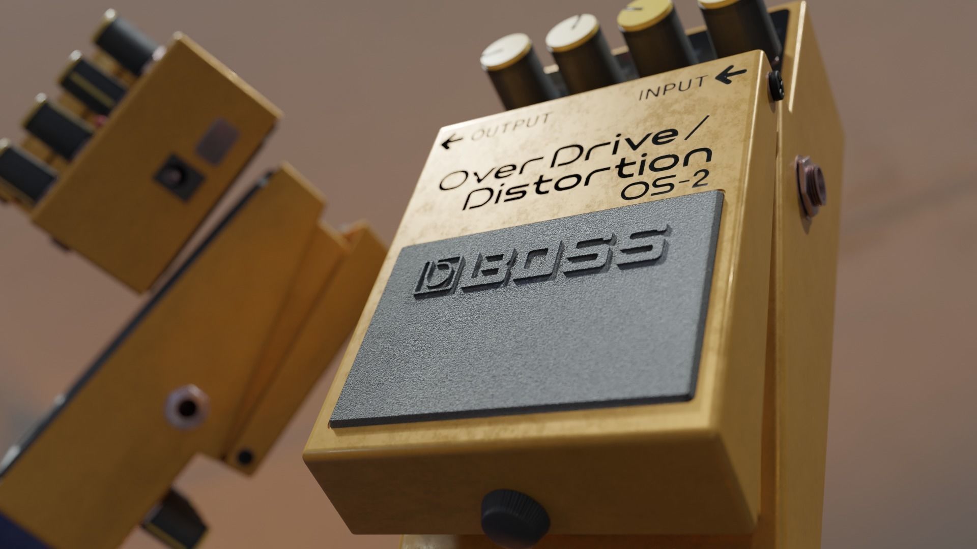 Boss OS-2 guitar Processor 3D model_1