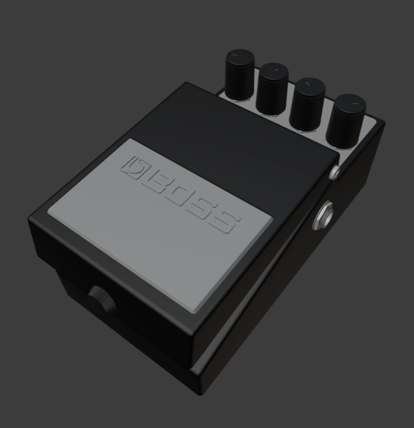 Boss OS-2 guitar Processor 3D model_11