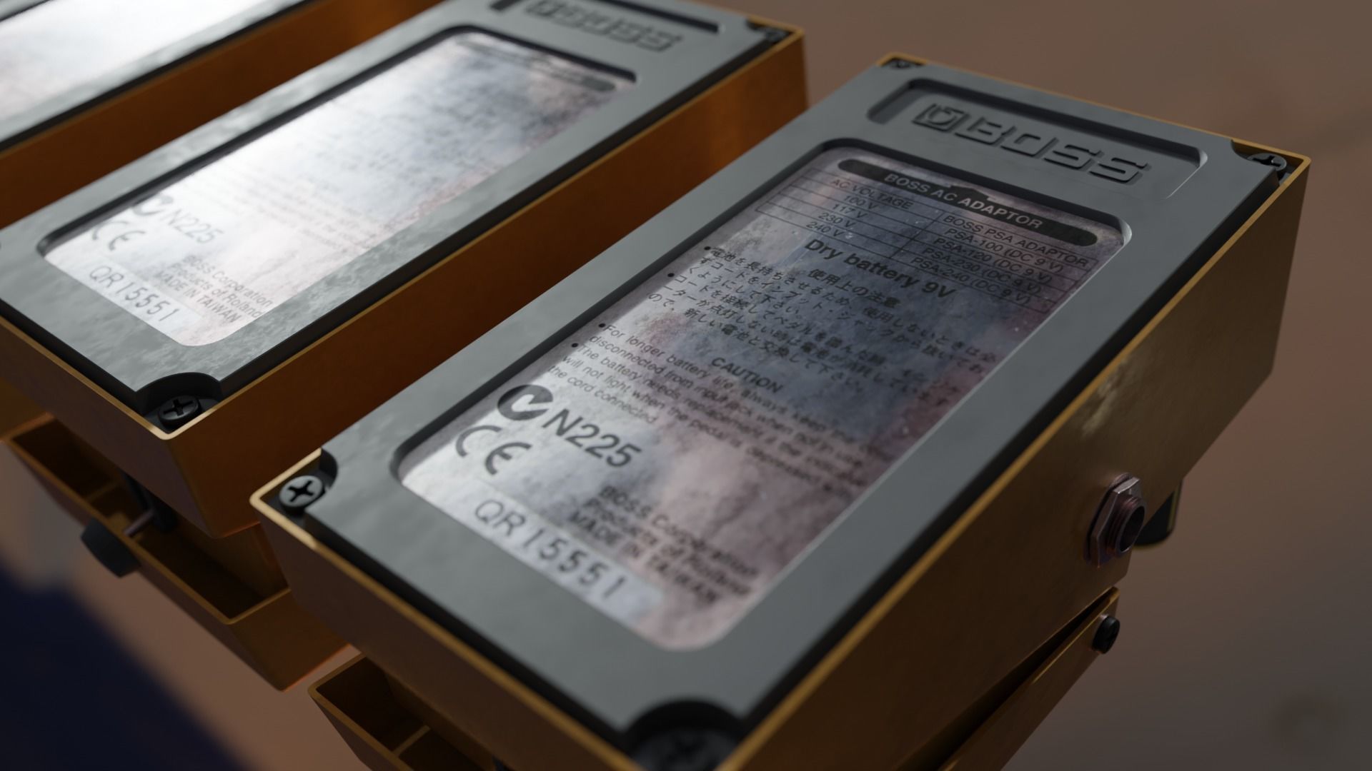 Boss OS-2 guitar Processor 3D model_4