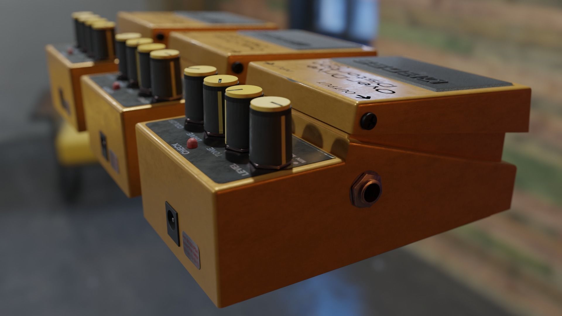 Boss OS-2 guitar Processor 3D model_2