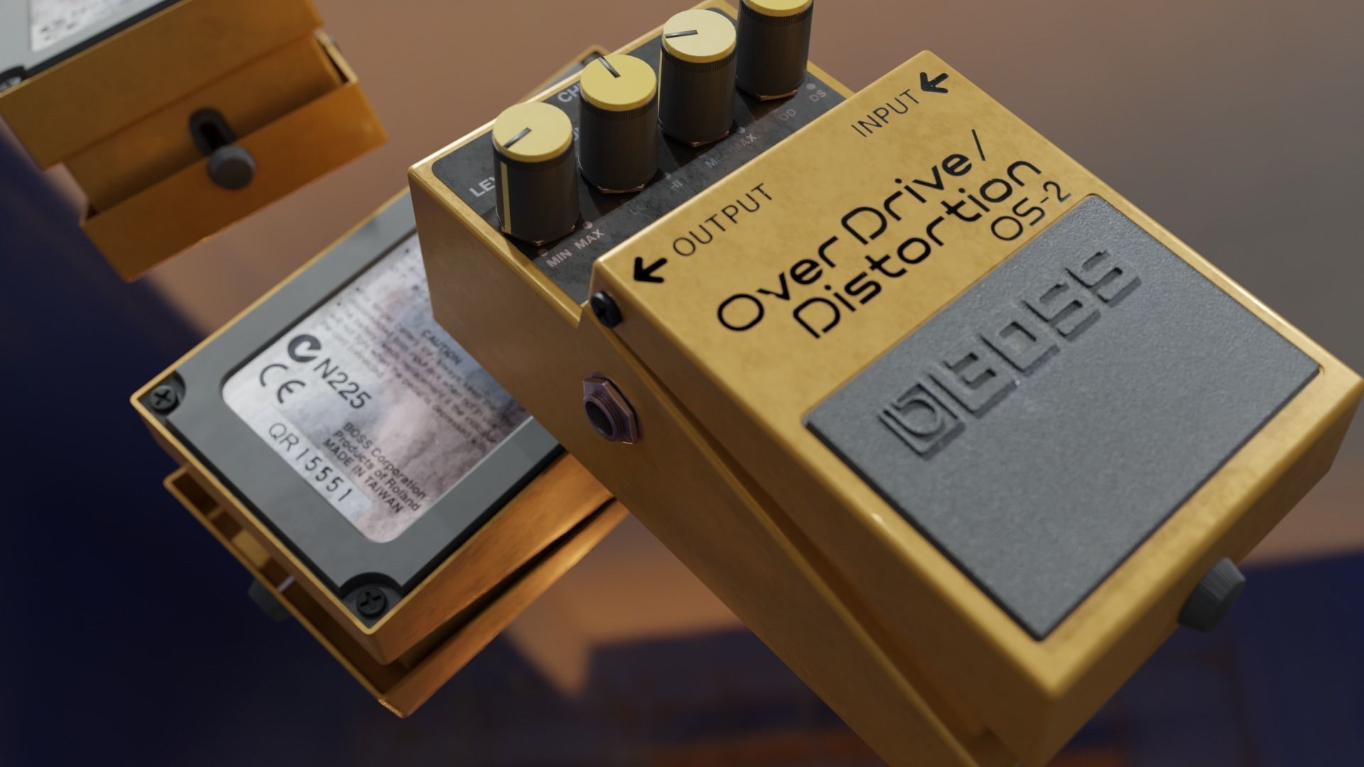 Boss OS-2 guitar Processor 3D model_3