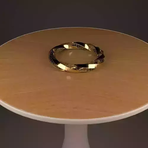 Magnificent Unique Golden Feminine Bracelet