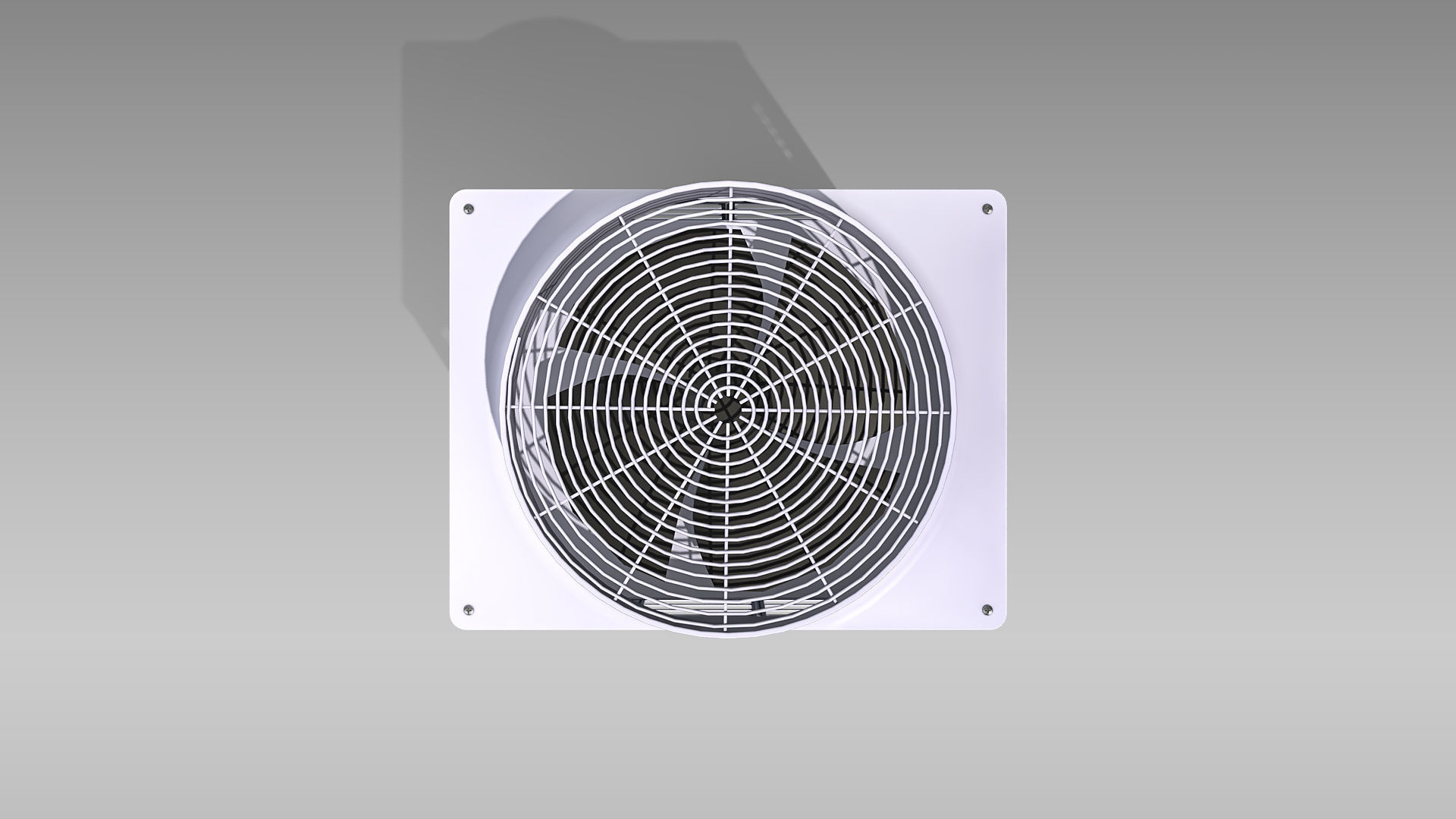 10hp Toshiba Carrier VRF Heat Recovery Outdoor Unit Low-poly 3D model_4