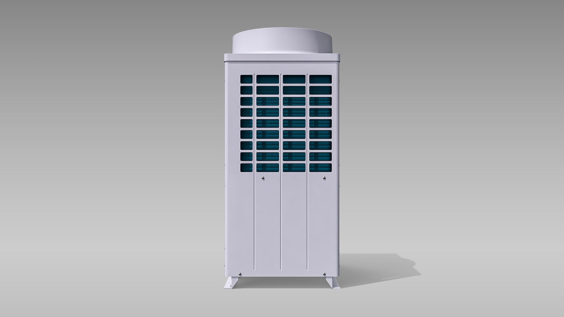 10hp Toshiba Carrier VRF Heat Recovery Outdoor Unit Low-poly 3D model_5