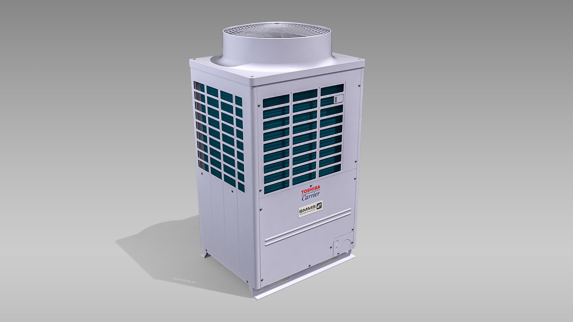 10hp Toshiba Carrier VRF Heat Recovery Outdoor Unit Low-poly 3D model_1