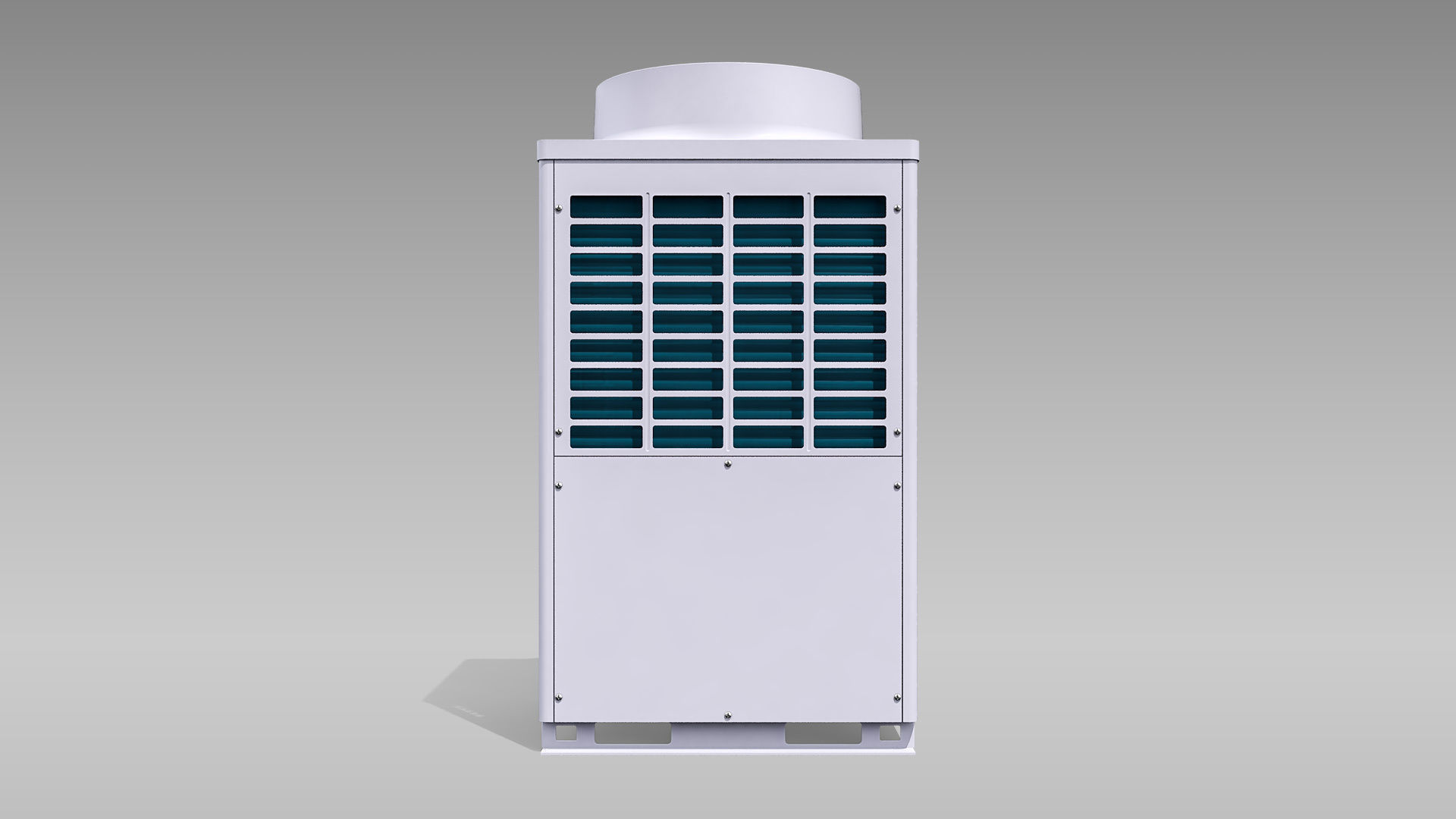 10hp Toshiba Carrier VRF Heat Recovery Outdoor Unit Low-poly 3D model_8