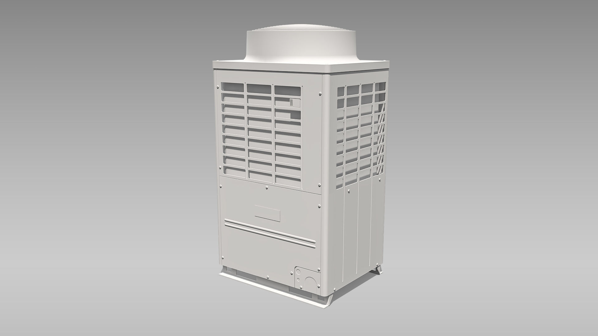 10hp Toshiba Carrier VRF Heat Recovery Outdoor Unit Low-poly 3D model_10