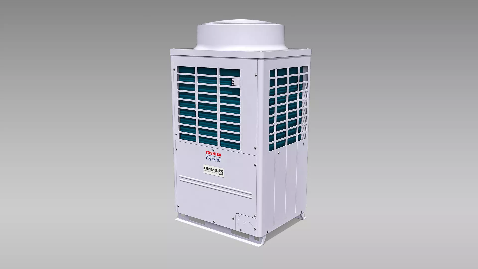 10hp Toshiba Carrier VRF Heat Recovery Outdoor Unit Low-poly 3D model_0