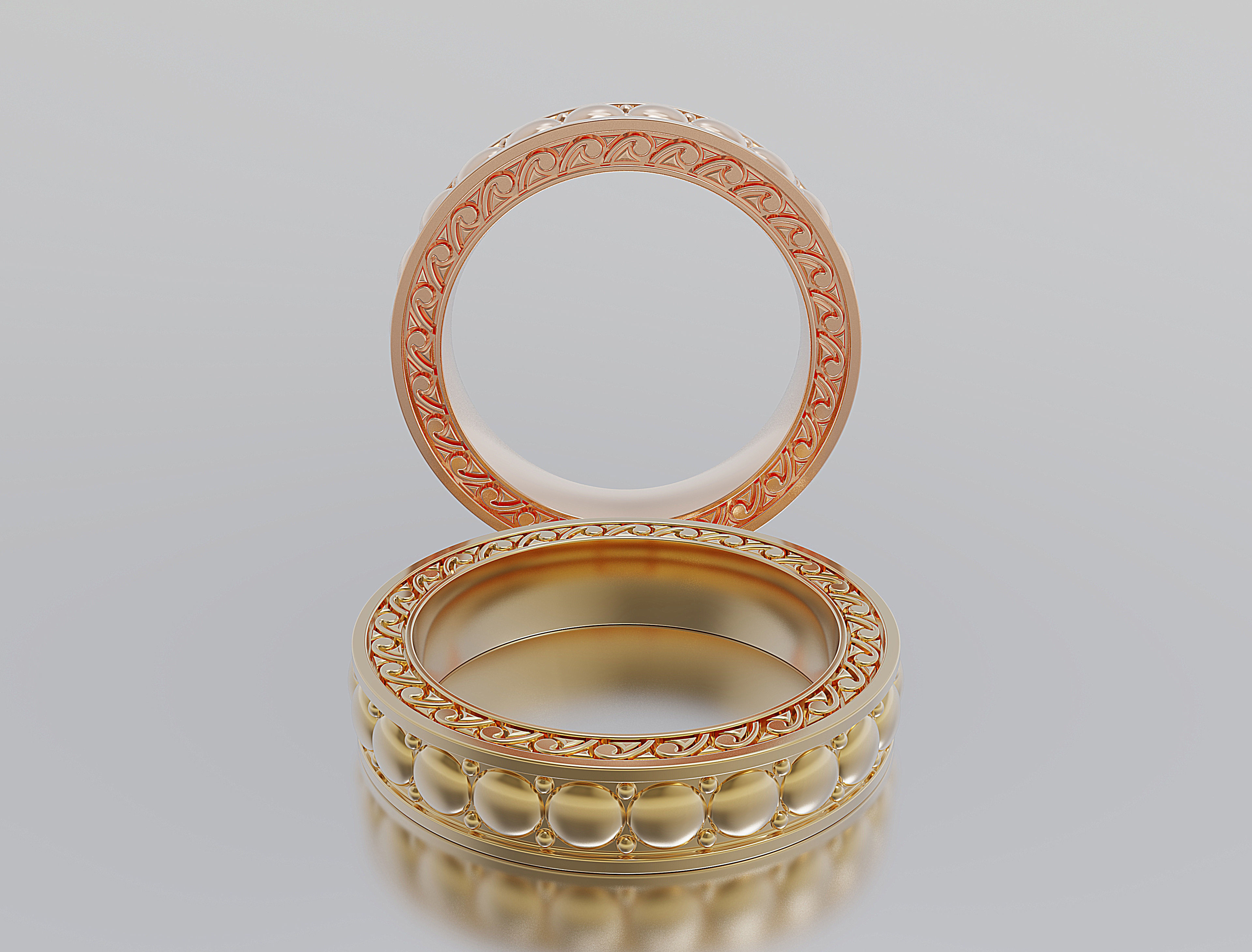 Wedding Ring  3D print model_1