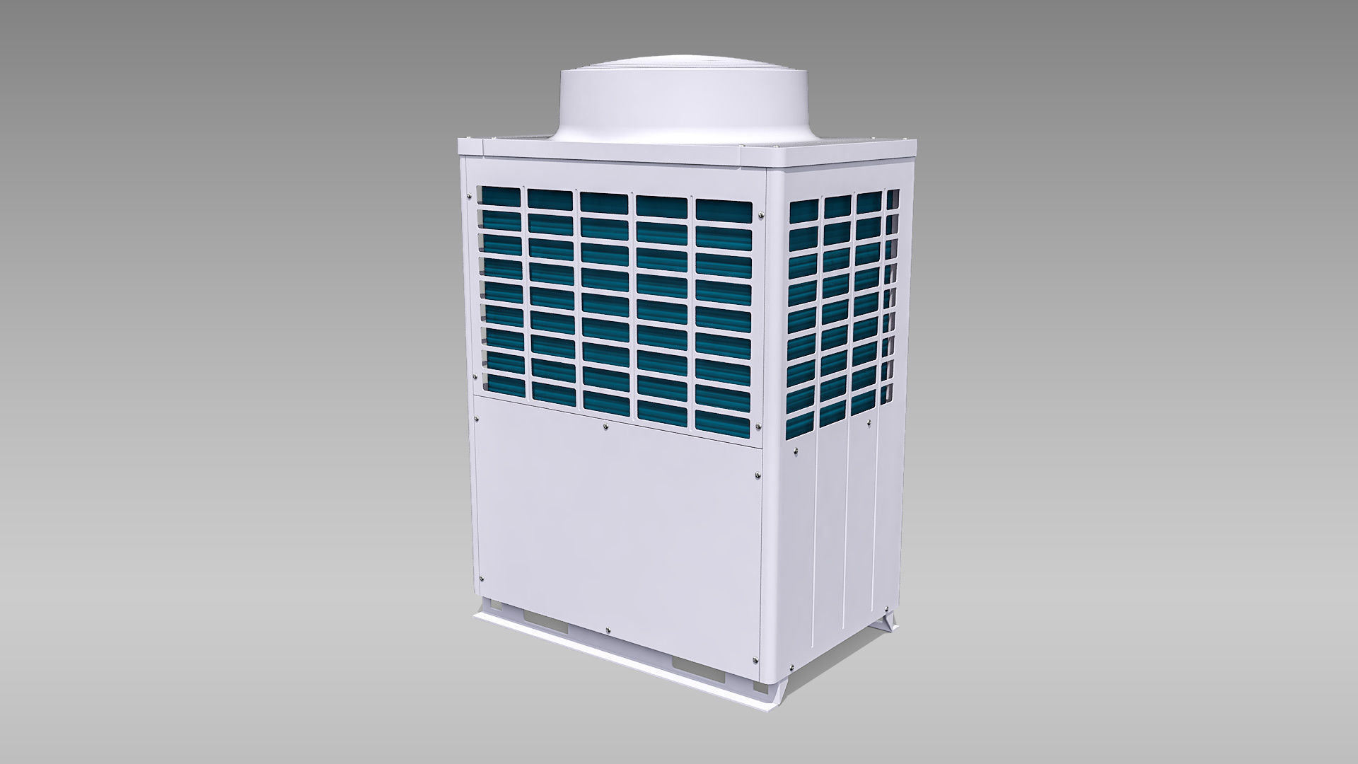 14hp Toshiba Carrier VRF Heat Recovery Outdoor Unit Low-poly 3D model_7