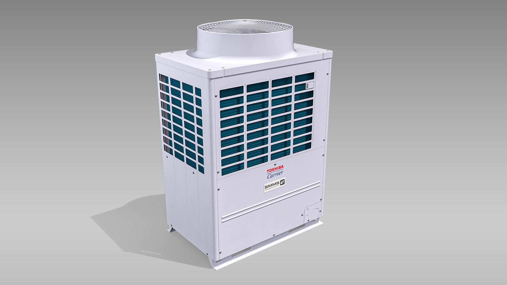 14hp Toshiba Carrier VRF Heat Recovery Outdoor Unit Low-poly 3D model_1