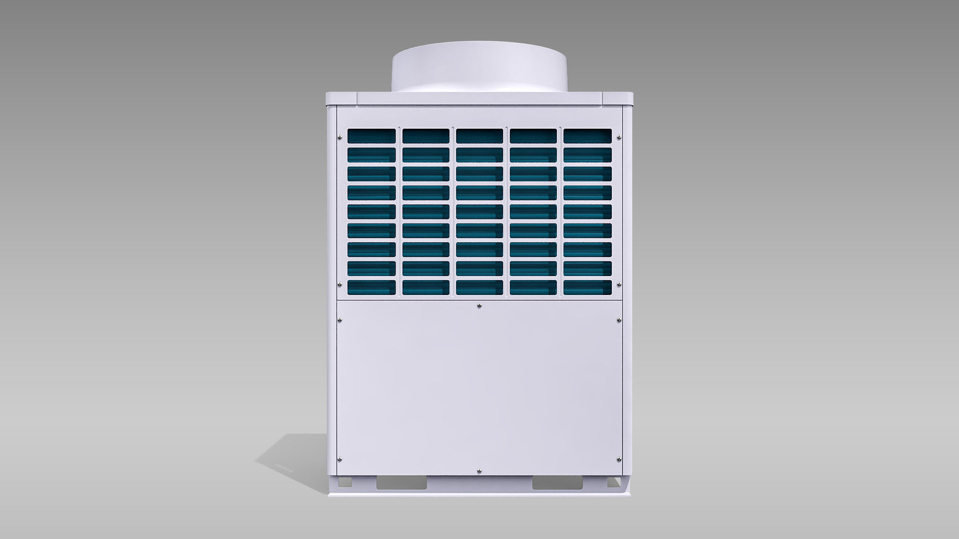 14hp Toshiba Carrier VRF Heat Recovery Outdoor Unit Low-poly 3D model_8