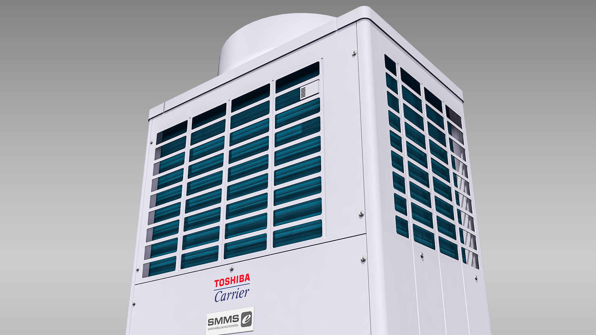 14hp Toshiba Carrier VRF Heat Recovery Outdoor Unit Low-poly 3D model_6