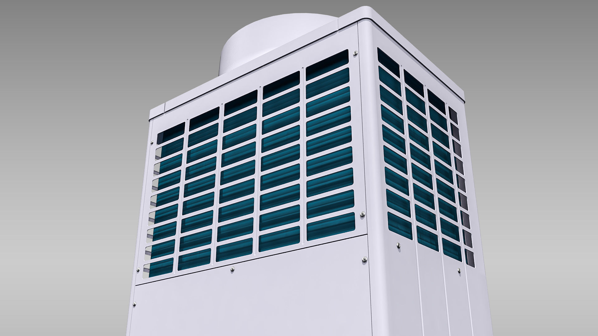 14hp Toshiba Carrier VRF Heat Recovery Outdoor Unit Low-poly 3D model_9