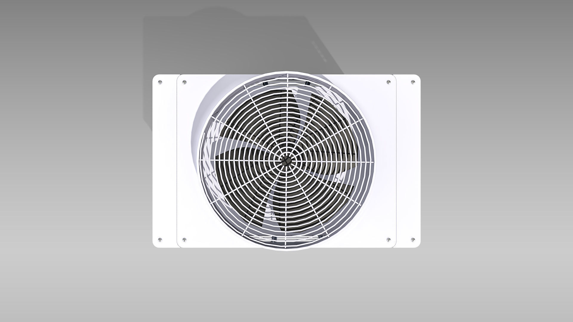 14hp Toshiba Carrier VRF Heat Recovery Outdoor Unit Low-poly 3D model_4