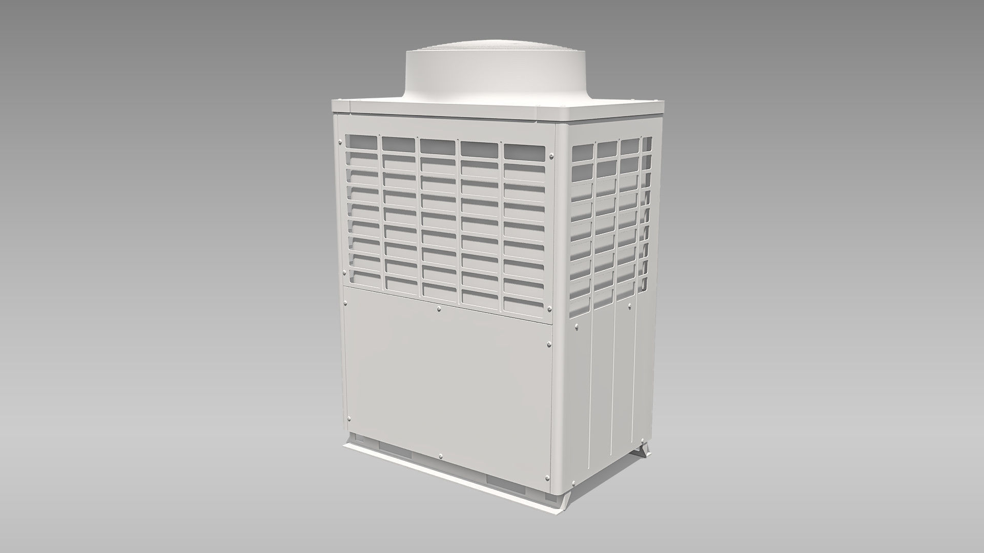 14hp Toshiba Carrier VRF Heat Recovery Outdoor Unit Low-poly 3D model_14