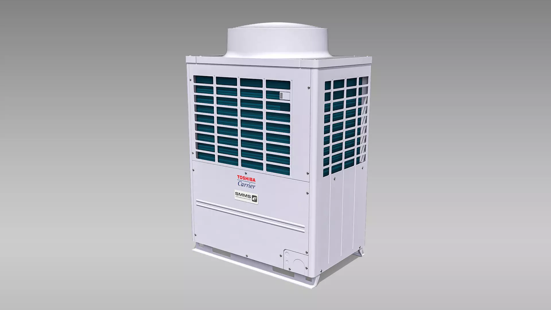 14hp Toshiba Carrier VRF Heat Recovery Outdoor Unit Low-poly 3D model_0