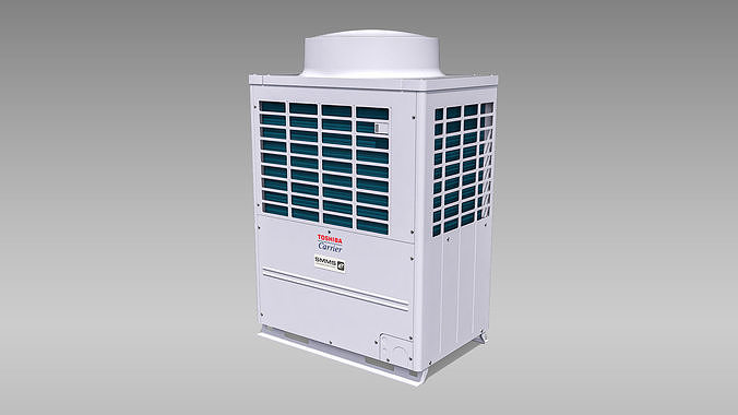 14hp Toshiba Carrier VRF Heat Recovery Outdoor Unit Low-poly 3D model