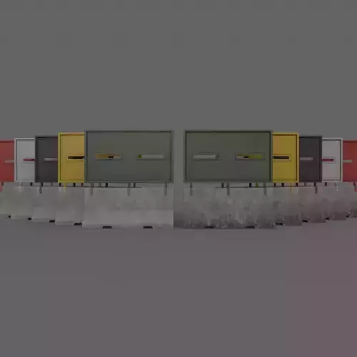 PBR Concrete Roadblock Barrier V1